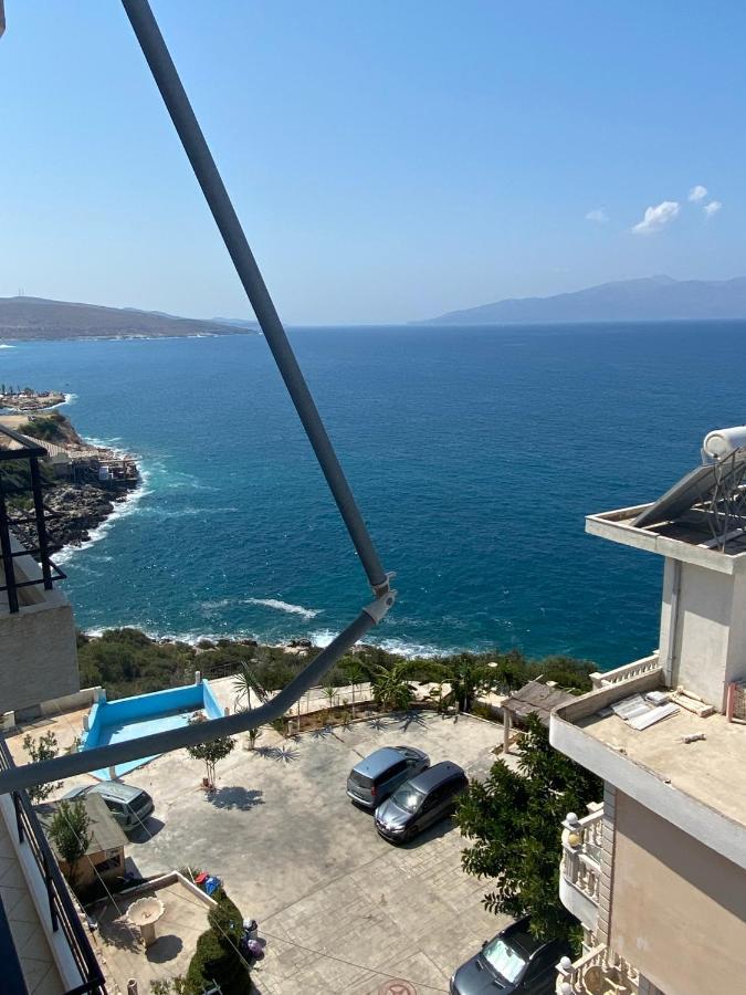 Apartment With Huge Sea View Balcony Sarande Ngoại thất bức ảnh